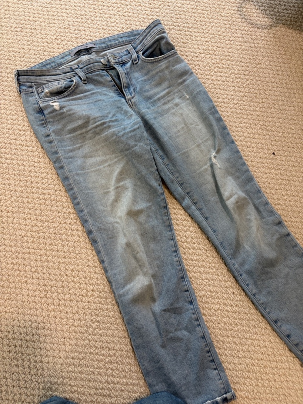 Women's Light Blue Distressed Stretch Jeans- Joe’s